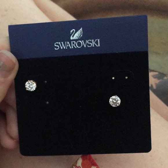 Swarovski Jewelry - Diamond earrings never worn Swarovski Jewelry - Diamond earrings never worn